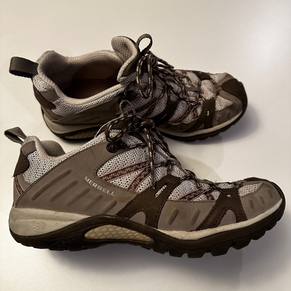 MERRELL Women's Siren Sport 2 Hiking Shoes, Elephant/Pink, Wide